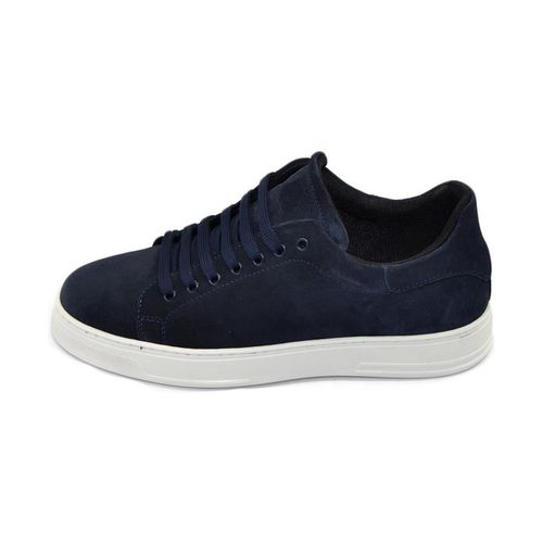 Sneakers Scarpa sneakers bassa uomo basic vera pelle scamosciata lin - Malu Shoes - Modalova