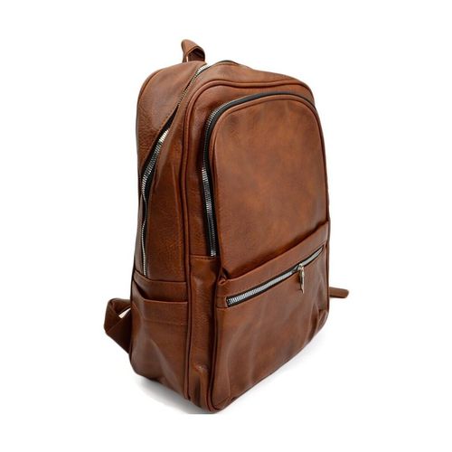 Zaini Zaino cuoio casual uomo borsa medio grande 13 pollici laptop po - Malu Shoes - Modalova