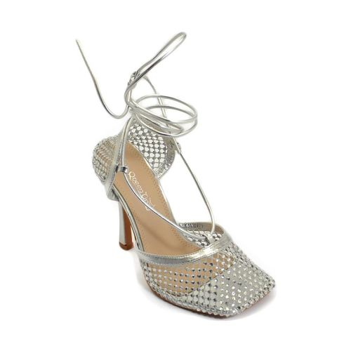 Sandali Sandali gioiello argento tacco a spillo 10 donna a rete strass - Malu Shoes - Modalova