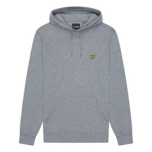 Felpa ML1139V BRUSHED BACK HOODIE-T28 MID GREY MARL - Lyle & Scott - Modalova