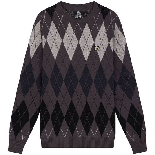 Maglione KN1721V BRITISH ARGYLE-W63 GUNMETAL - Lyle & Scott - Modalova