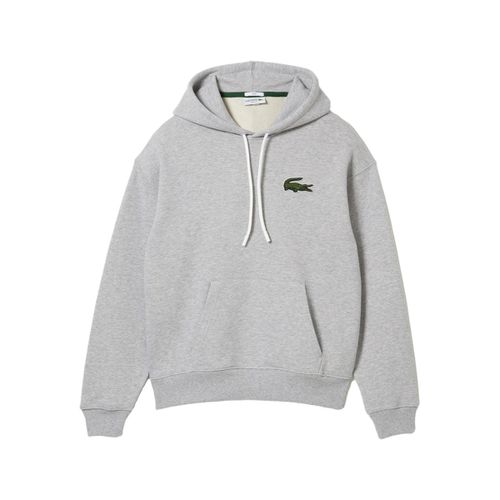 Felpa Unisex Loose Fit Hoodie - Gris - Lacoste - Modalova