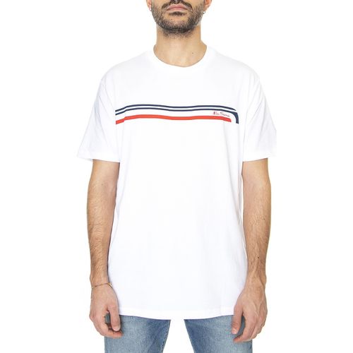T-shirt & Polo Printed Chest Stripe Tee White - Ben Sherman - Modalova