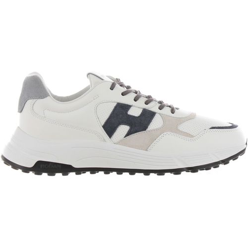 Sneakers Sneaker hyperlight in pelle e suede bianco blu - Hogan - Modalova