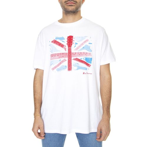 T-shirt & Polo Smashed Guitar Union Jack Tee White - Ben Sherman - Modalova