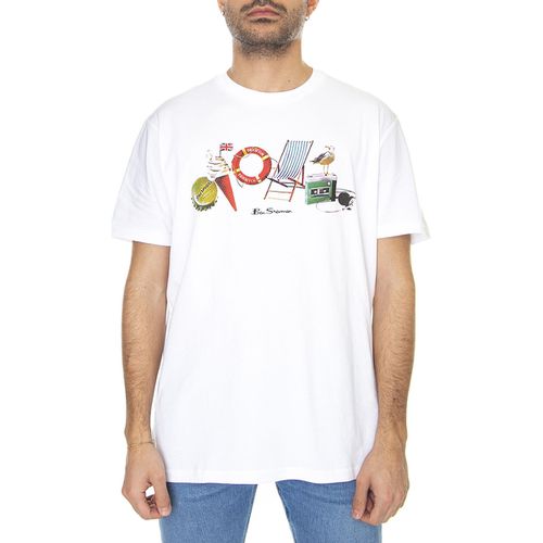 T-shirt & Polo Day At Brighton Beach Print Tee White - Ben Sherman - Modalova