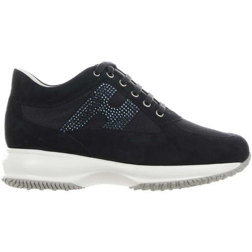 Sneakers basse Interactive in pelle scamosciata con strass - Hogan - Modalova