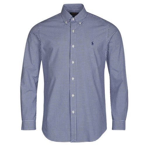 Camicia a maniche lunghe CHEMISE AJUSTEE EN POPLINE DE COTON COL BOUTONNE - Polo ralph lauren - Modalova