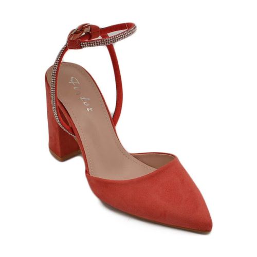 Scarpe Scarpe decollete donna slingback in camoscio corallo aperto sul - Malu Shoes - Modalova