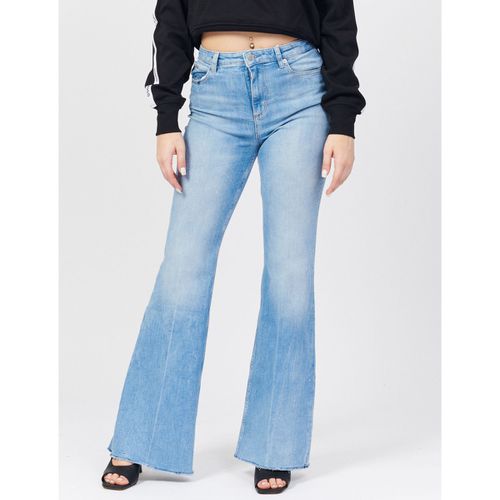 Jeans Jeans modello a zampa con bordi bruciati - Boss - Modalova