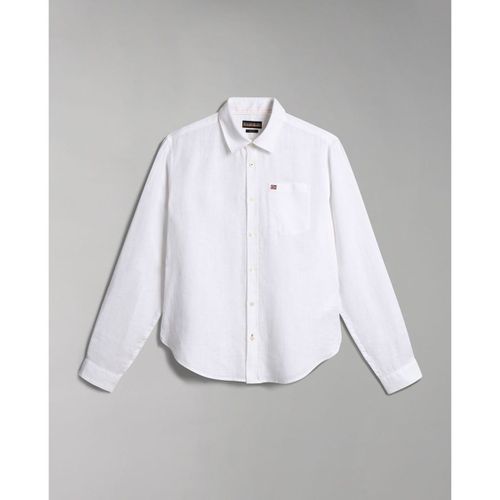 Camicia a maniche lunghe G-CRETON NP0A4H1C-002 BRIGHT WHITE - Napapijri - Modalova