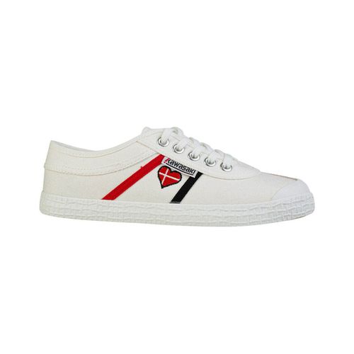 Sneakers Heart Canvas Shoe K194523 1002 White - Kawasaki - Modalova