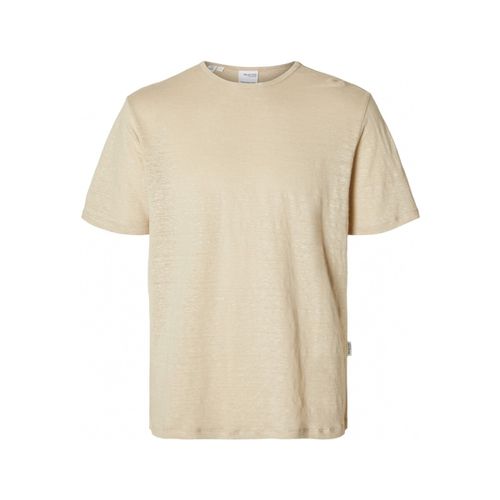 T-shirt & Polo T-Shirt Bet Linen - Oatmeal - Selected - Modalova