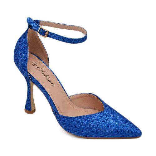 Scarpe Decollete donna in glitter royal con cinturino alla cavigli - Malu Shoes - Modalova