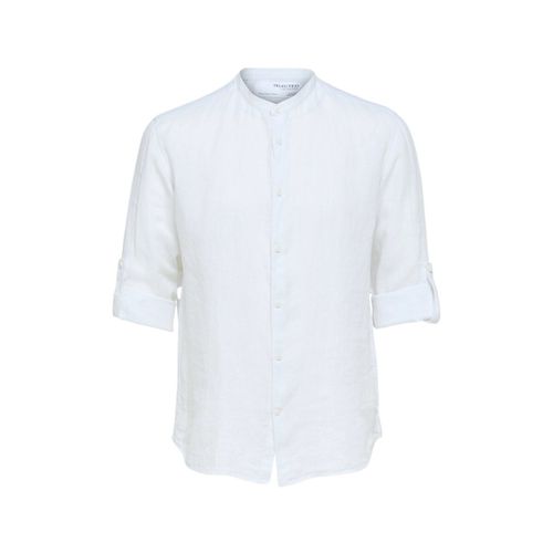 Camicia a maniche lunghe Regkylian-Linen - Bright White - Selected - Modalova