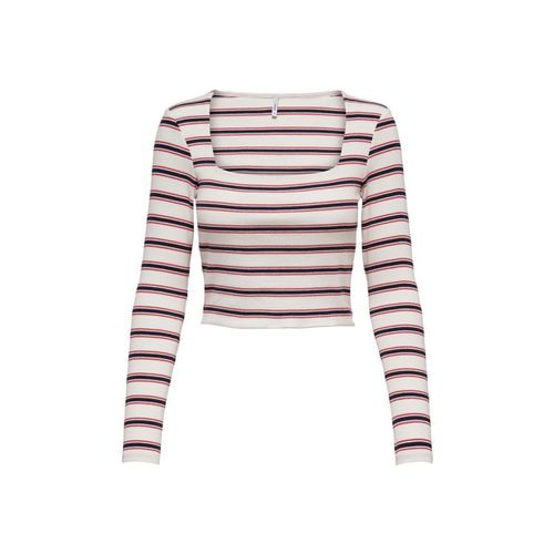 T-shirts a maniche lunghe T-Shirt Donna Squareneck Stripe - Only - Modalova