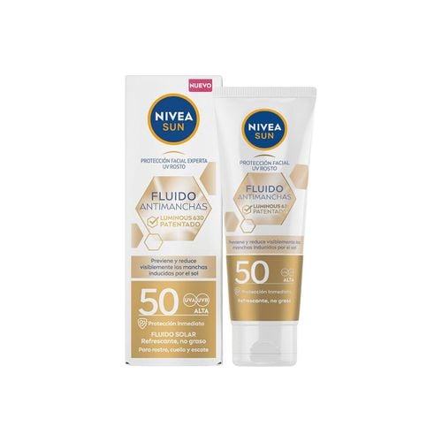 Protezione solari Sole Antimanchi Fluido Viso Spf50 - Nivea - Modalova