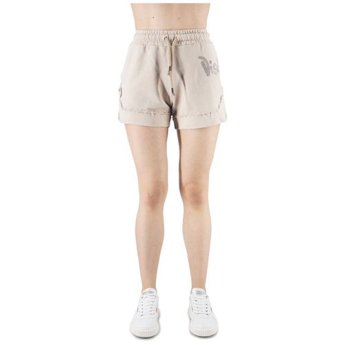 Pantaloni Shorts In Felpa Con Logo Laterale - Disclaimer - Modalova