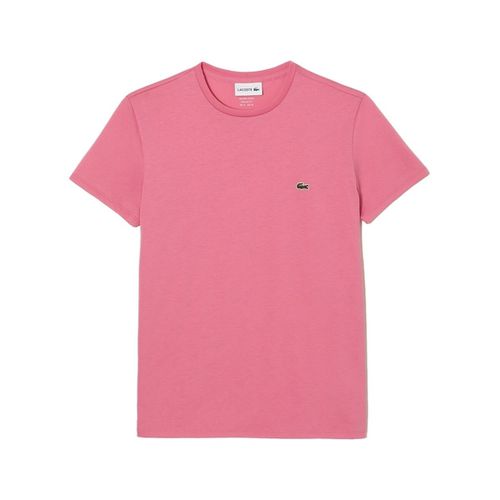 T-shirt & Polo Pima Cotton T-Shirt - Rose - Lacoste - Modalova