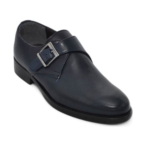 Classiche basse Scarpe uomo con fibbia eleganti vera pelle opaca suola cuoi - Malu Shoes - Modalova