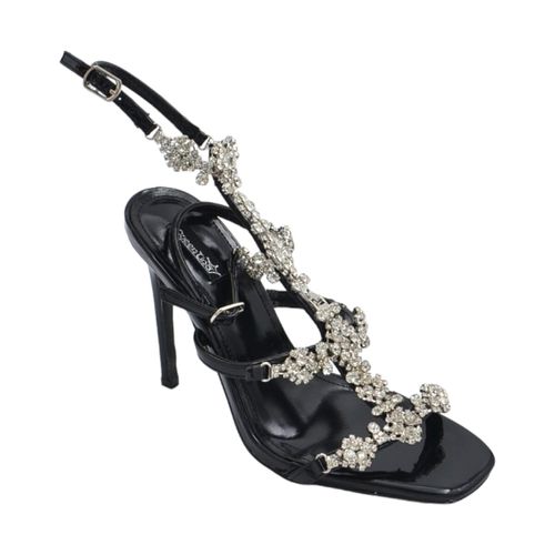 Sandali Sandalo gioiello donna con tacco 12 inserti di strass lucc - Malu Shoes - Modalova