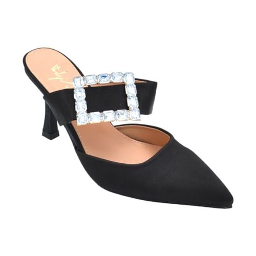 Scarpe Decollete mules slingback in raso con fascia sul dorso e f - Malu Shoes - Modalova