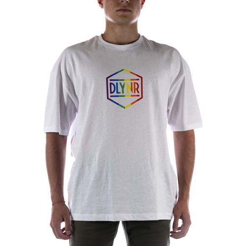 T-shirt & Polo T-Shirt Rainbow Dlynr Logo Over Bianca - Dolly Noire - Modalova