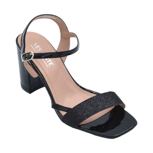 Sandali Scarpe sandalo donna pelle lucida con fasce a incrocio sat - Malu Shoes - Modalova