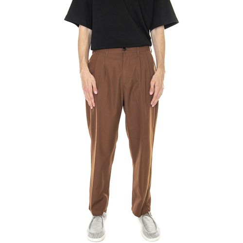 Pantaloni M' Fubar Pleated Pant Sepia - Obey - Modalova