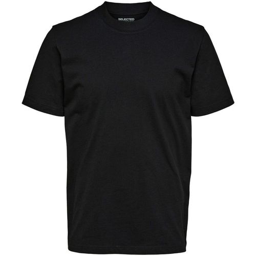 T-shirt & Polo 16077385 RELAXCOLMAN-BLACK - Selected - Modalova