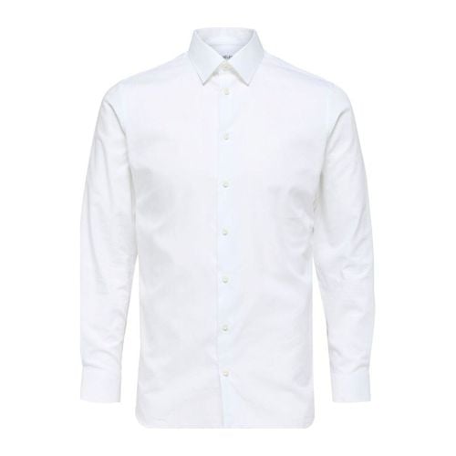 Camicia a maniche lunghe 16080200 METHAN-BRIGHT WHITE - Selected - Modalova