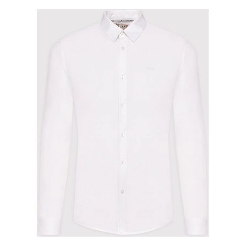 Camicia a maniche lunghe M1YH20 W7ZK1-G011 PURE WHITE - Guess - Modalova