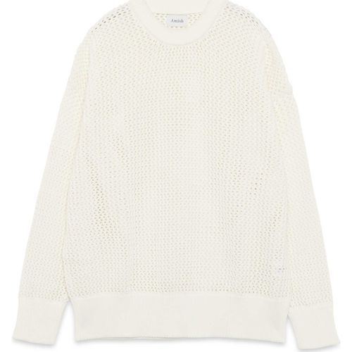 Felpa Crew Neck Over Man Cotton Net Marble - Amish - Modalova