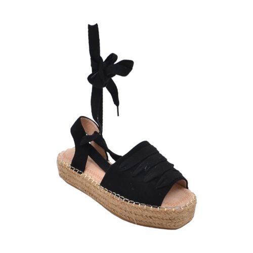 Tronchetti Espadrillas donna aperte ai lati in camoscio con lacci all - Malu Shoes - Modalova