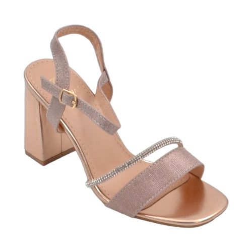 Sandali Scarpe sandalo donna rosa pelle con fasce a incrocio satina - Malu Shoes - Modalova