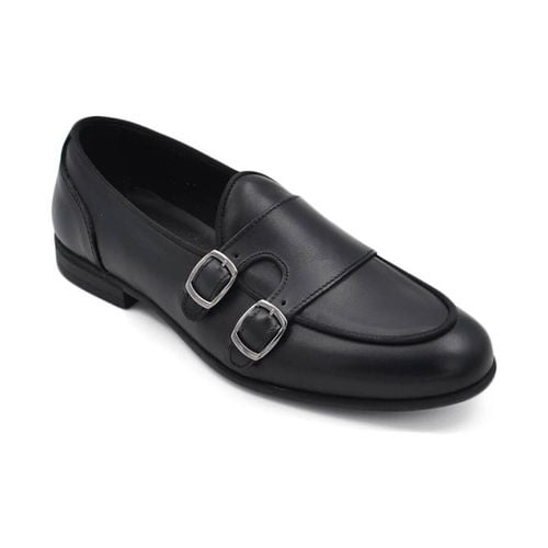 Scarpe Scarpe uomo mocassino doppia fibbia argento derby vintage in ve - Malu Shoes - Modalova