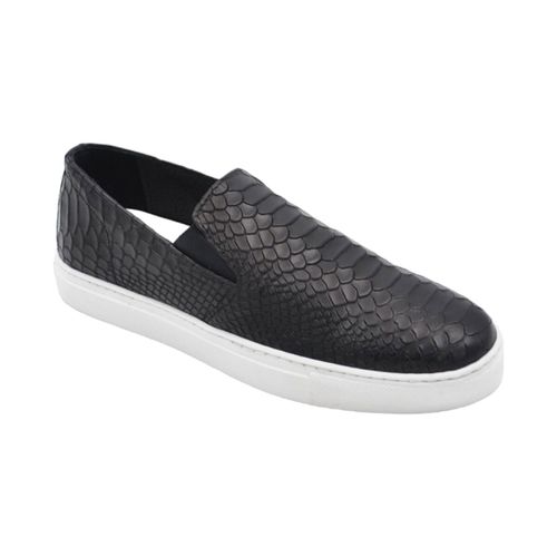 Scarpe Scarpe mocassino uomo slip on in vera pelle intrecciata nel e s - Malu Shoes - Modalova