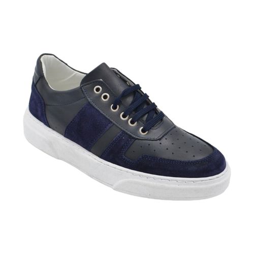 Sneakers SNEARKERS UOMO IN VERA PELLE CON INSERTI DI CAMOSCIO CH - Malu Shoes - Modalova