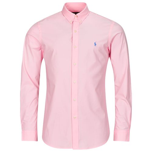 Camicia a maniche lunghe CHEMISE AJUSTEE SLIM FIT EN POPELINE UNIE - Polo ralph lauren - Modalova