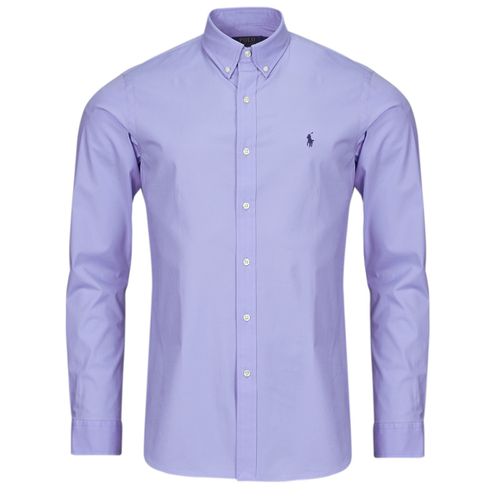 Camicia a maniche lunghe CHEMISE AJUSTEE SLIM FIT EN POPELINE UNIE - Polo ralph lauren - Modalova