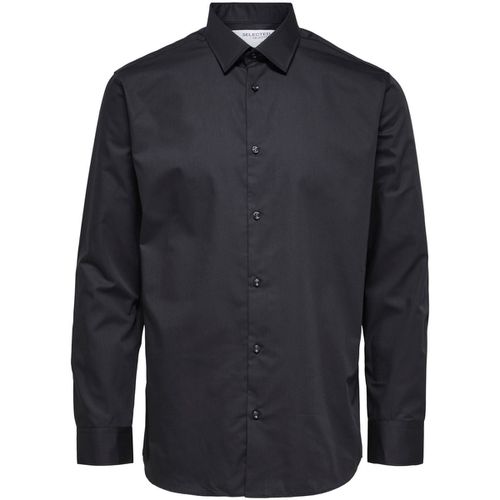 Camicia Regethan Classic Overhemd Zwart - Selected - Modalova