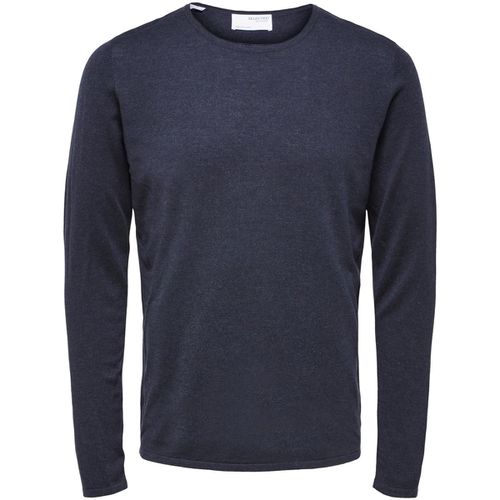 Felpa Rocks Knit Crew Neck Dark Sapphire - Selected - Modalova