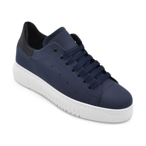 Sneakers Sneakers uomo bassa linea basic in vera pelle gommata con f - Malu Shoes - Modalova