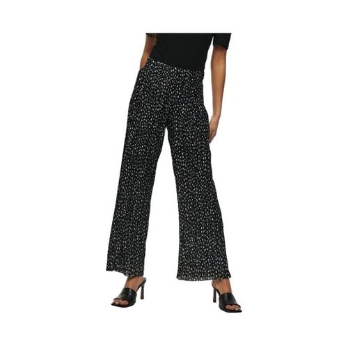 Pantaloni Elema Pleated Trousers - Black Mini Flower - Only - Modalova