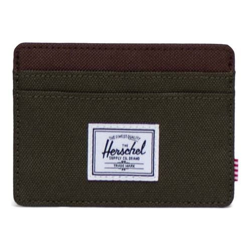 Portafoglio Charlie Cardholder Ivy Green/Chicory Coffee - Herschel - Modalova