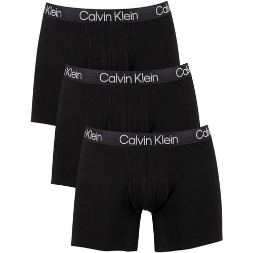 Mutande uomo Confezione da 3 boxer con struttura moderna - Calvin Klein Jeans - Modalova
