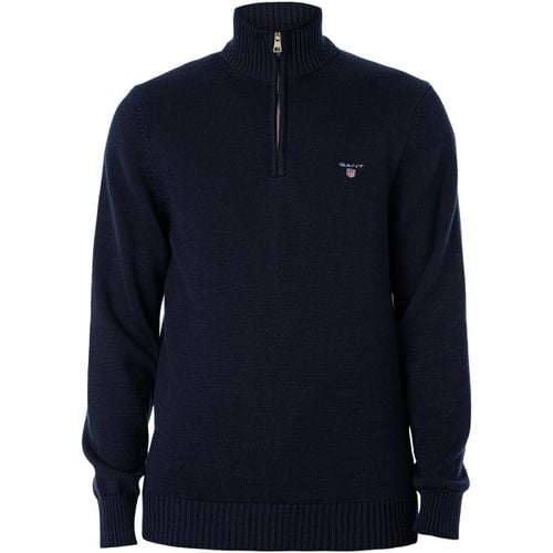 Maglione Felpa Casual In Cotone Con Mezza Zip - Gant - Modalova