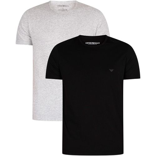 Pigiami / camicie da notte T-shirt lounge in puro cotone da 2 pezzi - Emporio armani - Modalova