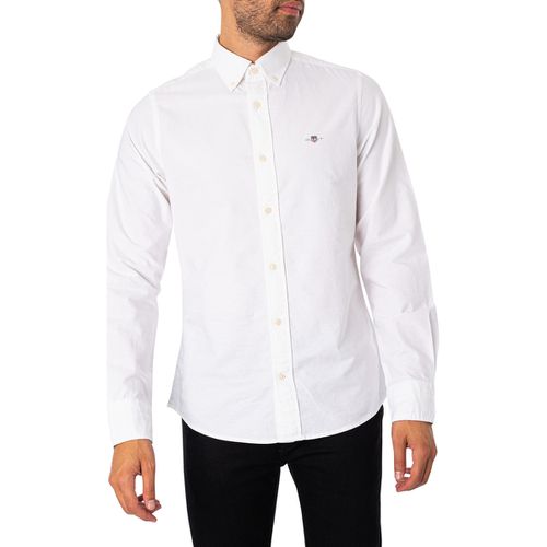 Camicia a maniche lunghe Camicia Oxford aderente - Gant - Modalova