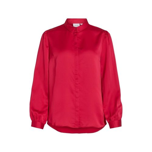 Camicetta Noos Ellette Satin Shirt - Love Potion - Vila - Modalova